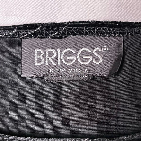 Briggs New York | Vtg Black Velvet Silver Sparkle Short Sleeve Top, 1X - Picture 5 of 7